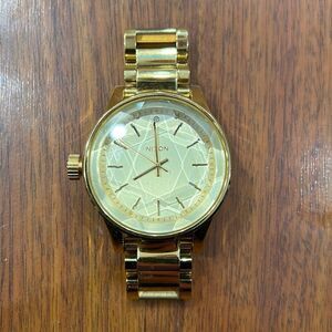 Nixon The Facet Gold Watch